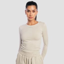 GymBeam Top cu mânecă lungă pentru femei Aura Grey M
