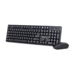 Tastatura Gembird Wireless desktop,Tastatura+Mouse, Negru, USB, Fara fir, Mouse: 3 butoane, rezoluție 1000 dpi