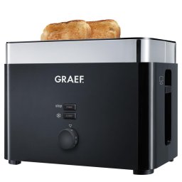 Prajitor de paine TO 62, 1000 W, 2 felii, Negru/Argintiu