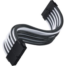 SilverStone ATX extension cable SST-PP07E-MBBW (black/white, 30cm)