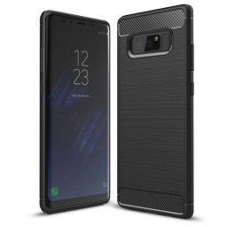 Husa Husa pentru Samsung Galaxy Note 8 - Techsuit Carbon Silicone - Black