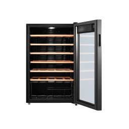 Vitrina vinuri RW092M, 93L, H84.5, Negru Control electronic, rafturi lemn, 34 sticle
