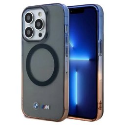 Husa BMHMP15XHTGE husă rigidă gri pentru iPhone 15 Pro Max 6.7" cu bumper gradient și MagSafe