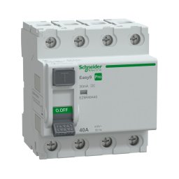 Diferential RCCB 40A 4P 30mA 10kA Easy9 Pro tip A Schneider EZ9R49440