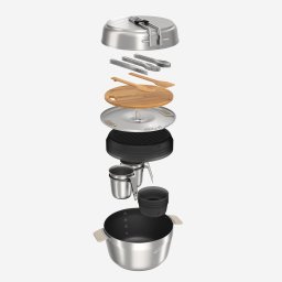 Set de gătit 900 camping din inox + antiaderent, 4 persoane, 33 elemente XL