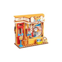 Puzzle 3D, Minicasuta DIY Pawfect Pet Shop, RoLife, 98 piese