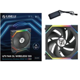 Lian Li UNI FAN SL Wireless 120 Carcasă calculator Ventilator 12 cm Negru 1 buc.