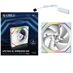 Lian Li UNI FAN SL Wireless 120 Carcasă calculator Ventilator 12 cm Alb 1 buc.