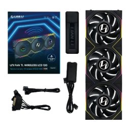 Lian Li 12TLLCD1W3B sistem răcire computer Carcasă calculator Ventilator 12 cm Negru