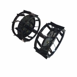 Set roti metalice pentru motocultor 300x135 mm, ax 23 mm, cu manicot, Elefant