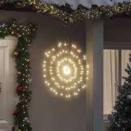 Lumini stelare de Craciun 140 LED-uri, 2 buc., alb cald, 17 cm GartenMobel Dekor