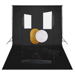 Set studio foto cu lumini softbox, fundal si reflector GartenMobel Dekor