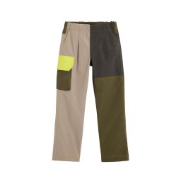 Desigual Pantaloni bej deschis / oliv / verde măr / verde închis