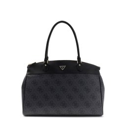 GUESS Geantă de umăr 'Berta' gri / negru