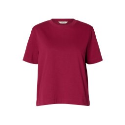 SELECTED Tricou 'SLFEssential' magenta