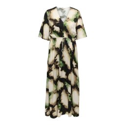 ONLY Carmakoma Rochie bej / gri / verde / negru
