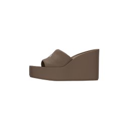 Calvin Klein Saboți pământiu / alb
