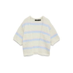 VERO MODA Geacă tricotată 'VMMaybe' bej / albastru deschis / roz deschis