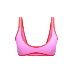 PUMA Sutien de costum de baie sport roz zmeură / roz deschis / alb