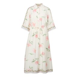 MOS MOSH Rochie 'MMBunno Big Orchid' ecru / albastru / verde pin / roz