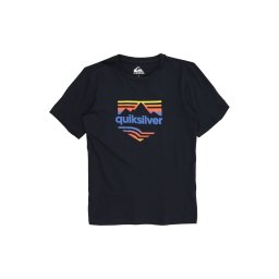 QUIKSILVER Tricou 'HORIZON FADE' albastru / bleumarin / galben / portocaliu