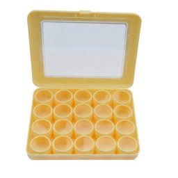 Set 20 cutiuțe plastic cu capac transparent pentru piese ceasuri