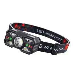Lanterna de cap profesionala cu senzor si incarcare USB LED 10W 5 LED