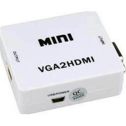 Adaptor Q JC145 Mini Convertor VGA La HDMI Full HD 1080p Video Si Audio Stereo