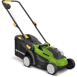 Masina de tuns iarba fara fir FZR 70335-A, 2x20V, 2000 mAh, 33 cm, Verde/Negru