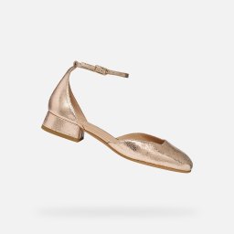 Pantofi cu toc roz pentru femei Geox Dhyalma