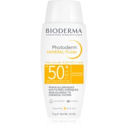 Bioderma Photoderm Mineral Fluid fluid protector fără filtre chimice SPF 50+ 75 g