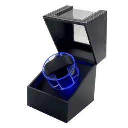 Watch winder cu led pentru un ceas carcasă piele ecologică