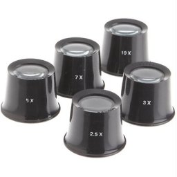 Set 5 lupe plastic in cutie de carton -1543