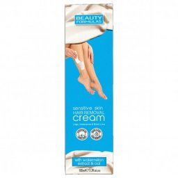 Crema depilatoare pentru piele sensibila (picioare, axila si linia bikinilor) x 100ml., Beauty Formulas