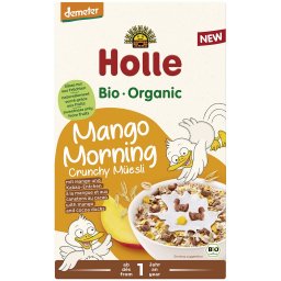 Musli crocant integral cu mango si cacao, pentru copii +1an bio 200g