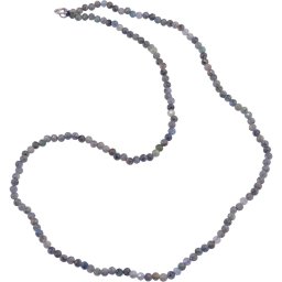 Colier cu sfere fatetate din Smarald si Kianit, 3mm