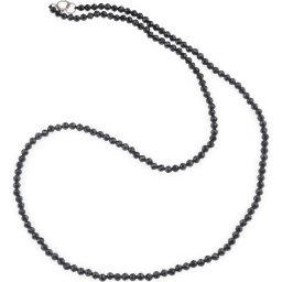 Colier cu sfere fatetate din Turmalina neagra, 3mm