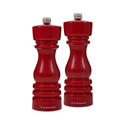 Set de râșnițe pentru sare și piper Cole&Mason LONDON 2 buc. 18 cm fag/roșu