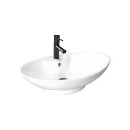 REA-00692 - Lavoar pentru blat ROSA 44x66 cm ceramică/alb lucios