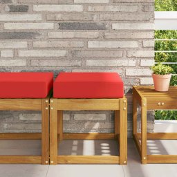 Perna de Sezut pentru Exterior Rosu 40 x 40 x 8 cm GartenMobel Dekor