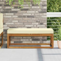 Perna de Sezut pentru Exterior Crem 115 x 40 x 8 cm GartenMobel Dekor