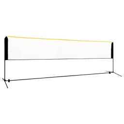 Plasa de badminton reglabila, 500x103x94-158 cm, metal GartenMobel Dekor