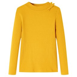 Tricou pentru copii cu maneci lungi, ocru, 92 GartenMobel Dekor