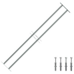 Grilaj de siguranta pentru ferestre cu 2 bare transversale 1000-1500mm GartenMobel Dekor
