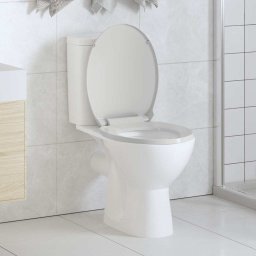 Capac WC cu închidere silentioasa, alb, oval GartenMobel Dekor
