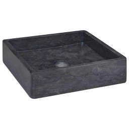 Chiuveta, negru, 40x40x10 cm, marmura GartenMobel Dekor