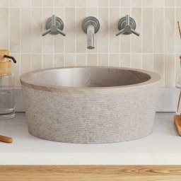 Chiuveta, gri, Ø40x15 cm, marmura GartenMobel Dekor