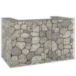 Perete gabion pentru pubele, 180x100x110 cm, otel galvanizat GartenMobel Dekor