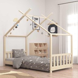 Cadru de pat pentru copii, 80 x 160 cm, lemn masiv de pin GartenMobel Dekor