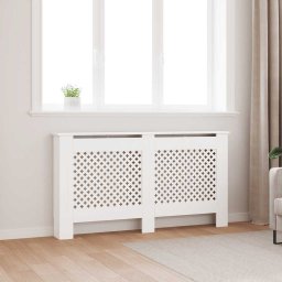 Masca pentru calorifer, MDF, 152x19x81,5 cm, alb GartenMobel Dekor